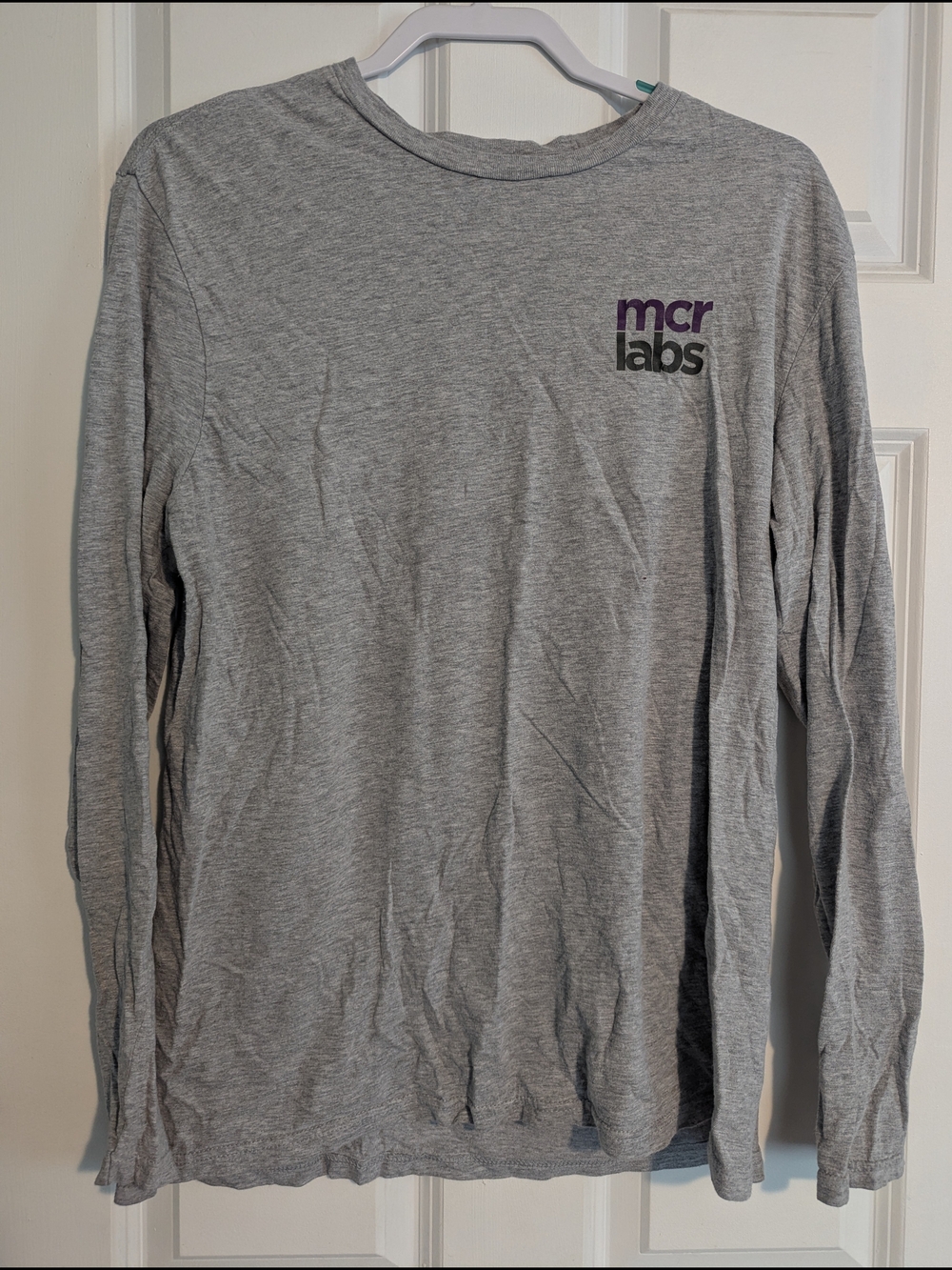 Men's Long Sleeve Crew Neck T-Shirt - Gray